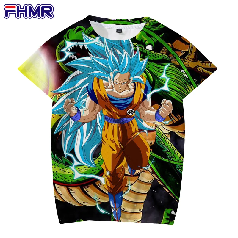 

2021 summer Japanese cartoon fashion trend pattern 3D printing suitable for men and children all-match casual T-shirts KIDS
