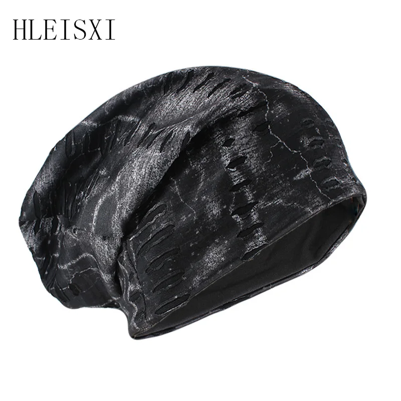HLEISXI Мужские модные бини и шапки Skullies в стиле Хип-хоп, весна тонкие теплые мужские брендовые дырявые повседневные шляпы на открытом воздухе для взрослых женщин.