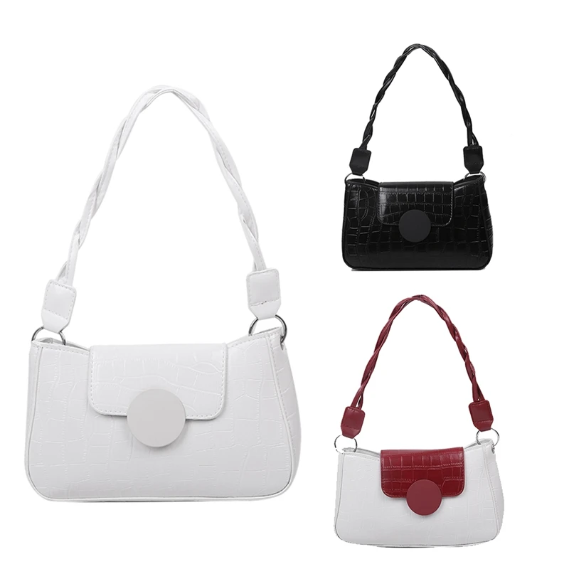 

New Fashion Ladies PU Leather Handbag Women Mobile Phone Cosmetic Wallet Personality Versatile Shoulder Bag