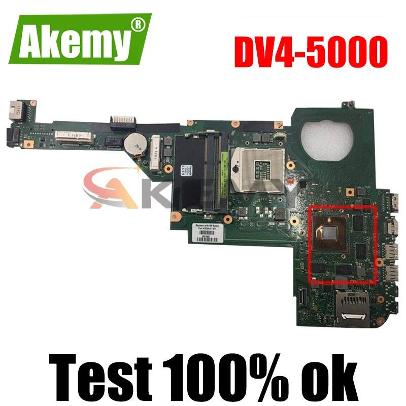 

676761-601 676761-001 676761-501 Материнская плата для ноутбука HP DV4-5000 DV4-5019TX 100% рабочих
