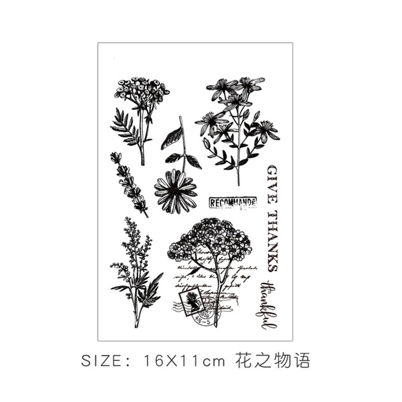 Прозрачная силиконовая печать для девочек с буквами и скрапбукинга|Штампики| |