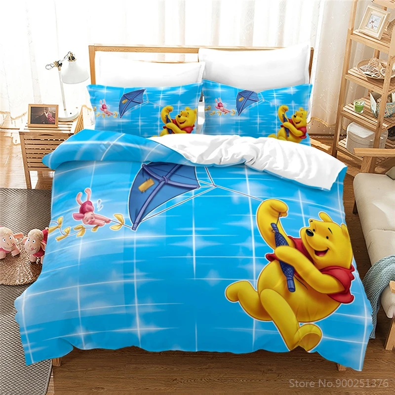 Комплект постельного белья с 3d-изображением Винни-Пуха тигра поросенка милый