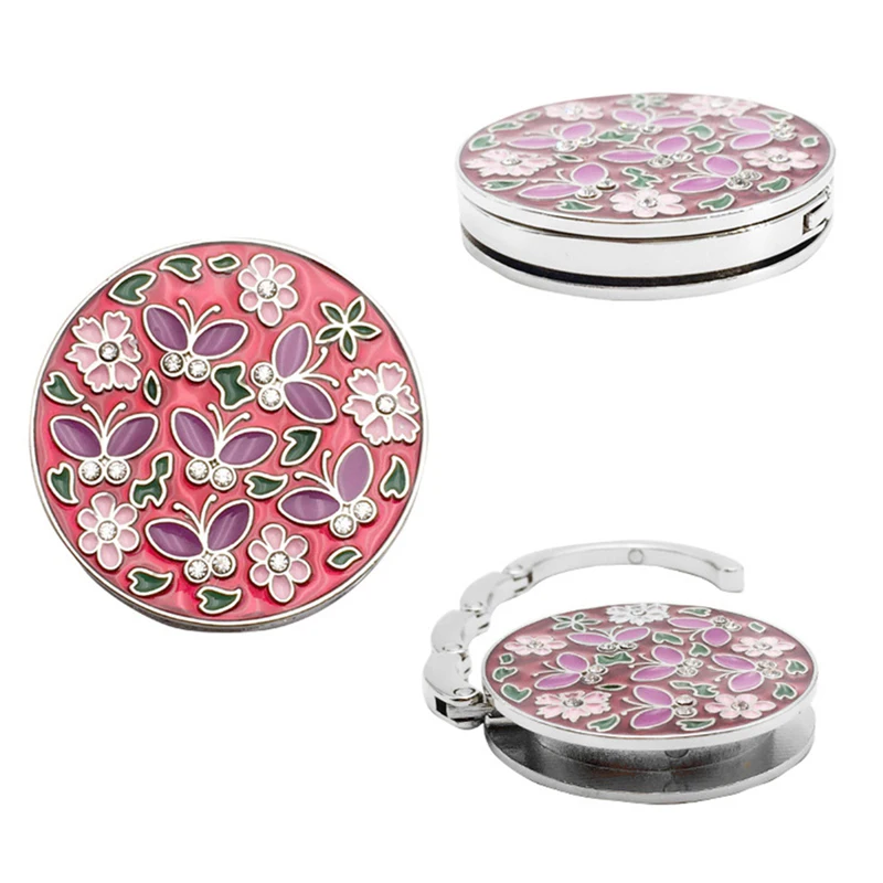 Складной мини-стол сумка крючок портативная модная металлическая в форме цветка