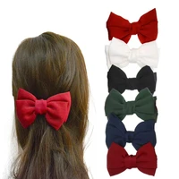 1pc new fashion oversized bow knot hairgrips linen barrette hair clip ponytail women elegant headwear hairpins hair acessories