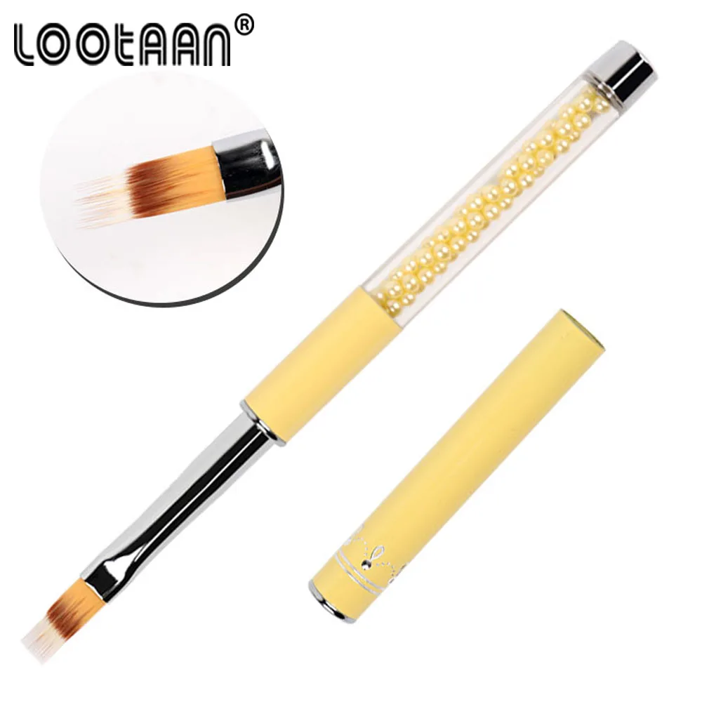 1 шт. УФ-Гелевая Кисть для ногтей ручка с бахромой нейлоновая кисть волос Омбре