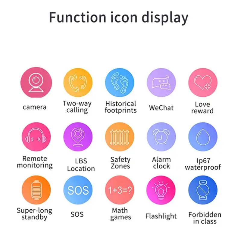 Детские Смарт-часы IP67 водостойкий трекер SOS Вызов телефон детские наручные часы
