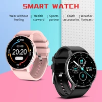 zl02 waterproof smart watch multi function heart rate blood pressure monitor sports wristwatch bracelet for adults