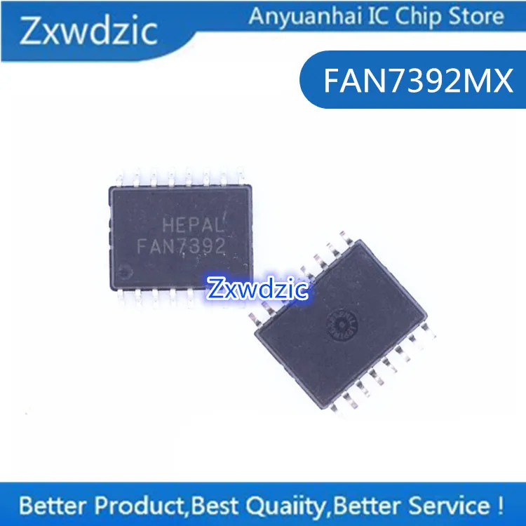 

10pcs 100% new original FAN7392MX SOP-16 FAN7392 gate driver chip
