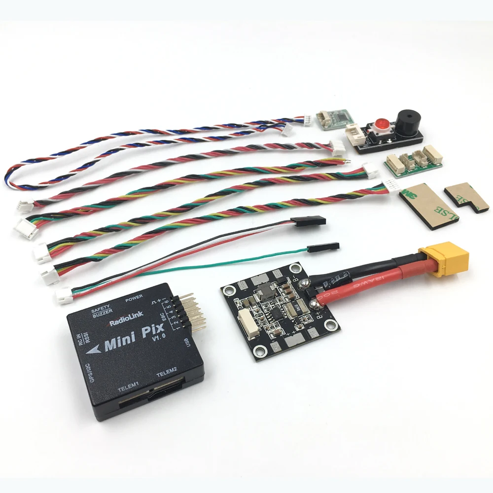 Radiolink Mini PIX pixhawk M8N gps Контроллер полета с виброзатуханием программным обеспечением для гоночного дрона/вертолета/фиксированного крыла
