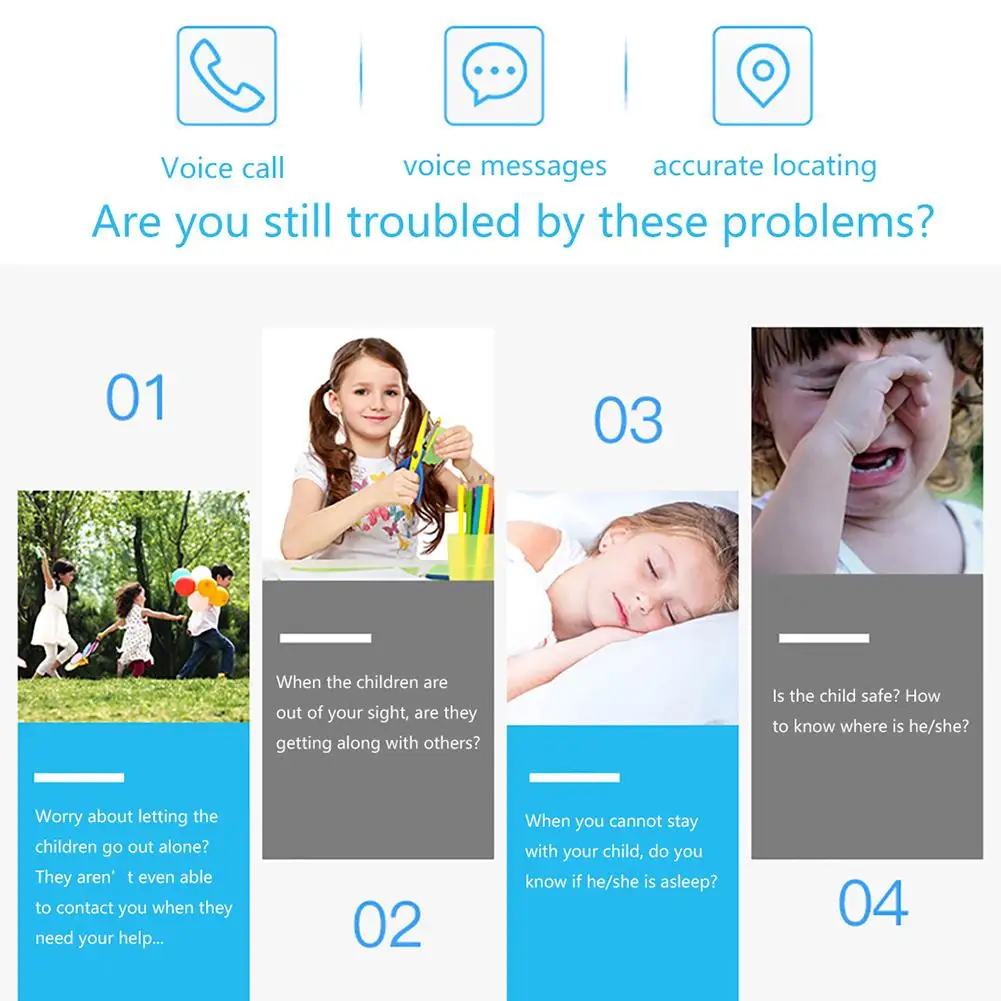 

Children's Call Phone Watch Waterproof Smart Watch 360 Degree Rotation GPS Kid Wristband Smart Bracelet for Ios Android