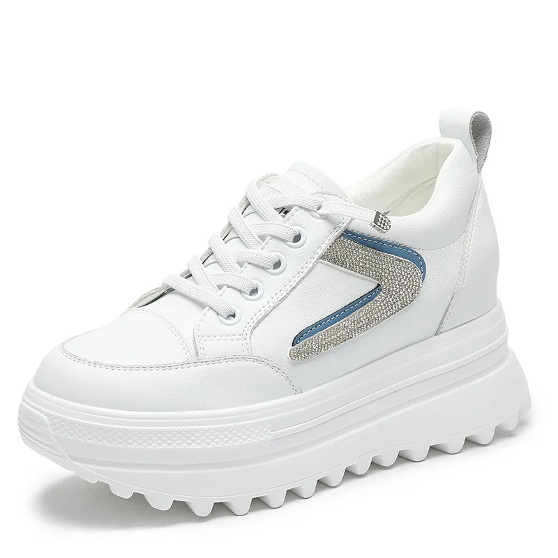 

Krasovki Platform Wedge Heel Sneakers Platform Women Shoes Thick Bottom Fashion Chunky Casual Korean Women's Vulcanized Shoes