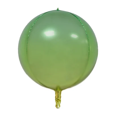 green yellow gradien 1 шт Многоцветный магический градиентный алюминиевый пленочный шар для свадебного украшения, украшения для дня рождения, подарки на день детей - Цвет: green yellow gradien