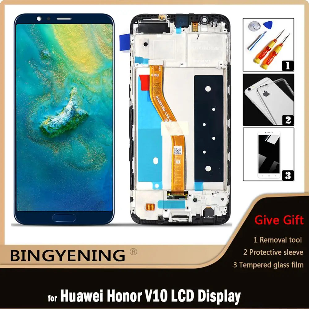 Оригинальный Для Huawei Honor V10 ЖК-дисплей с цифровым преобразователем сенсорного