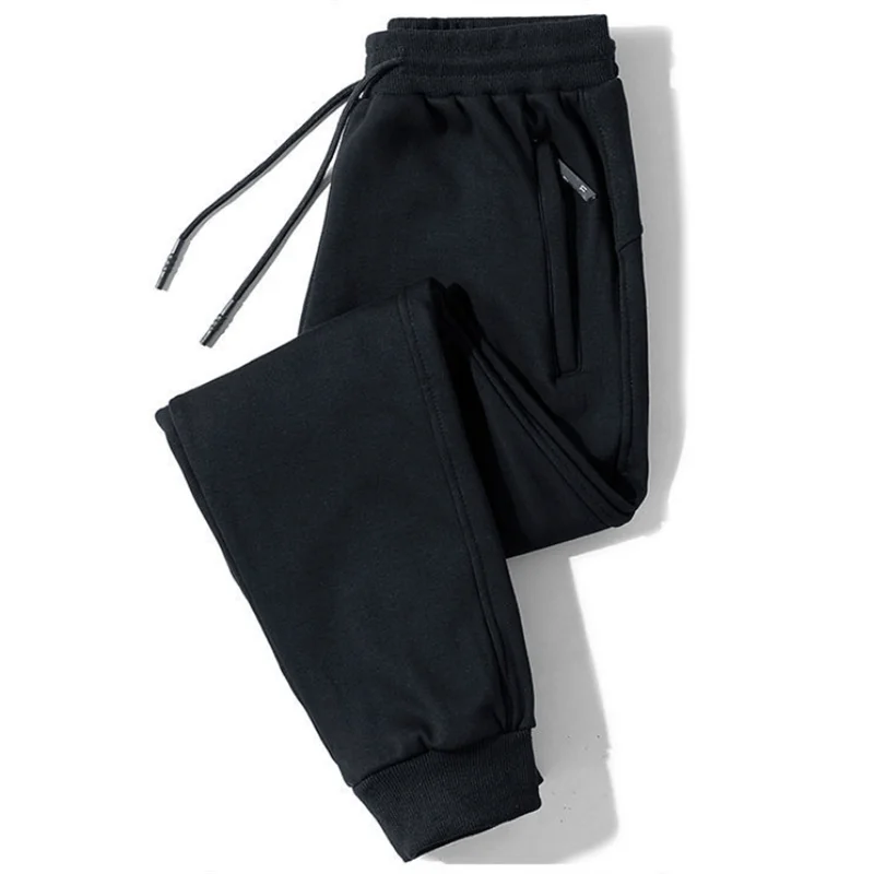 

New Autumn And Winter Men's Fashion Casual Warm 2-piece Suit, Hoodie Pullover High Collar Double Zipper Fleece Warm Sportswear