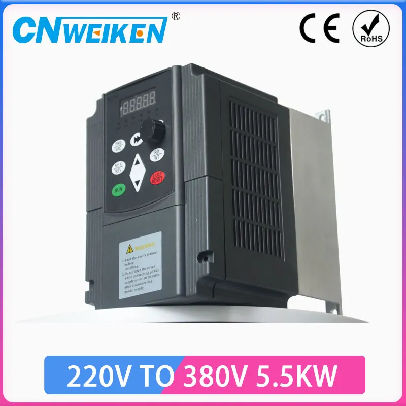

boost frequency converter Single-phase 220V to Three-phase 380V variable frequency inverter 2.2KW for motor