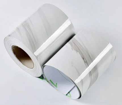 Marble Jazz White DIY Съемный самоклеющийся линии талии обои водонепроницаемые декоративные стены границы гостиной пол коридора постер с плинтусом - Цвет: Marble Jazz White