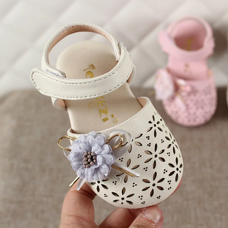 

Girl Sandals 2020 Summer New Baby Sweet Sandals Princess Shoes Flower Soft Bottom Toddler Kids Shoes
