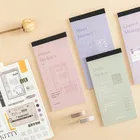 12 листов, винтажный ежедневный липкий блокнот для записей, блокнот для записей, планировщик, бумажные вкладыши для записей, блокнот для записей, список школьных записей, школьные принадлежности