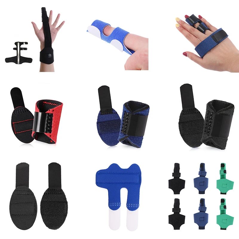 

Регулируемый стабилизатор для переломов пальцев, инструмент для защиты от травм, хорошая воздухопроницаемость светильник легкий вес