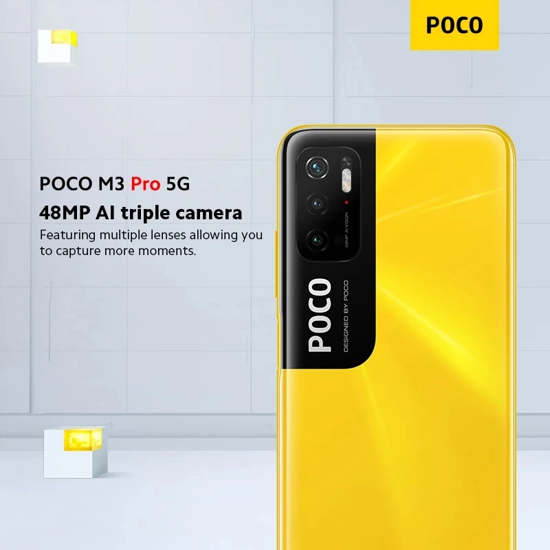 

Global Version POCO M3 Pro 5G Smartphone NFC Dimensity 700 Octa Core 90Hz 6.5 FHD+ DotDisplay 5000mAh 48MP Triple Camera