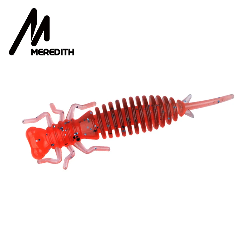 От магазина MEREDITH 8 шт./лот личинка реалистичный живых насекомых 1,7g 62 мм с наружной резьбой Мягкие Приманки форель червь приманки, мягкие приманки для рыболовных снастей
