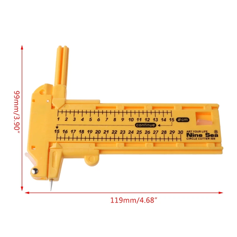 

Compasses Circle Cutter Utility Photo Paper Cutter Circular Tool DIY Device K3KA
