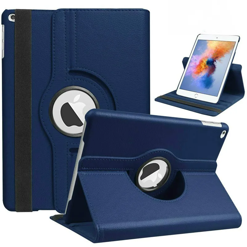 

Умный кожаный чехол с поворотом на 360 градусов для IPad Mini 12 3 4 5 Air 4 Pro 9,7, защитный чехол для планшета, противоударный чехол с кронштейном