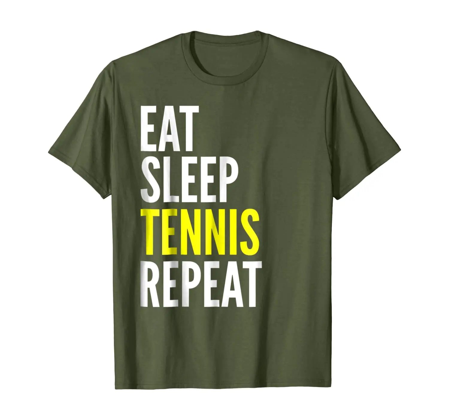 

Tennis Player Funny Gift T Shirt - Eat Sleep Tennis Repeat