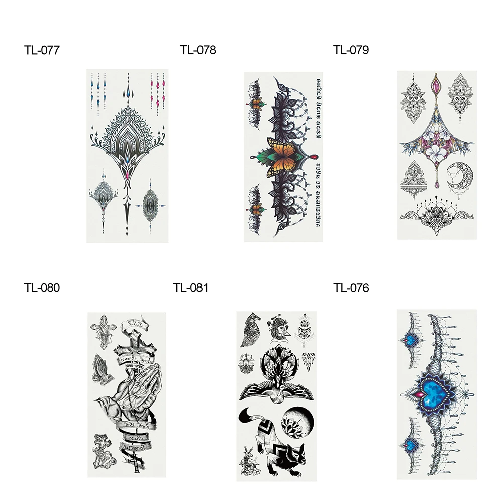 Боди-арт Съемные с деревом перо птица Мода временные фальшивые татуировки
