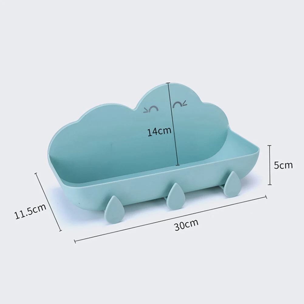 

Cloud Shaped Kitchen Bathroom Wall Mount Shelf Storage Rack Holder Organizer