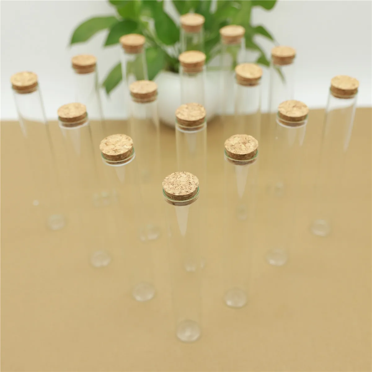 

12pcs/lot DIY Mini Glass Jar 30*200mm 110ml Test Tube Cork Stopper Spice Bottles Container Small Vials Tiny glass Bottles