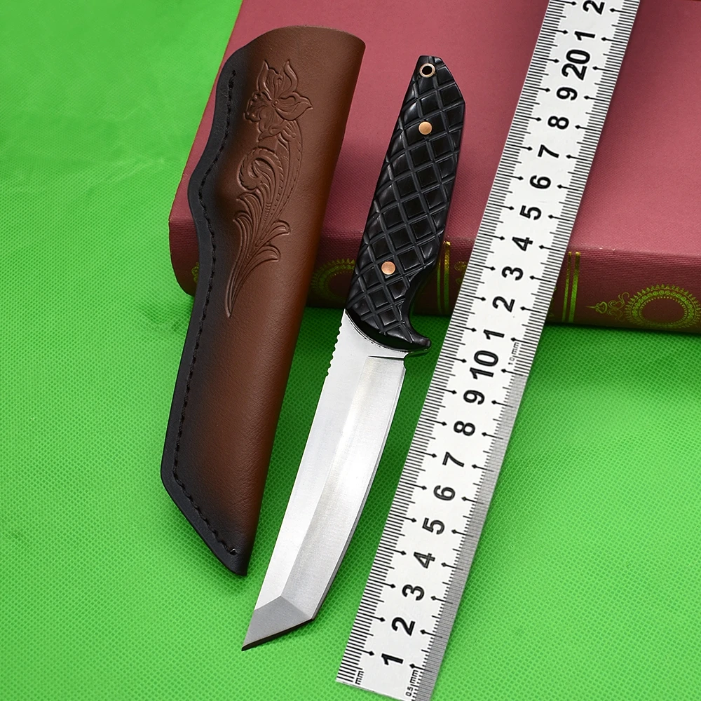 

VG10 Hunting Knife Straight Knife Multi High Hardness Outdoor Rescue Survival Knives Combat Climbing Defense Tool Fixed EDC