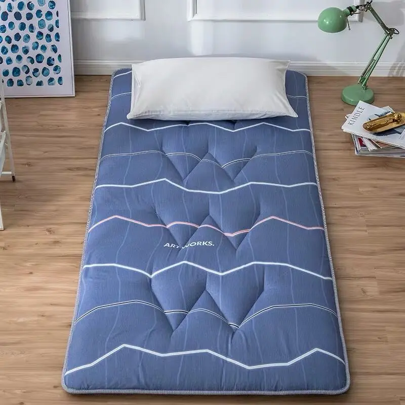 Удобный мягкий складной матрас-татами одинарный двойной толстый теплый милый