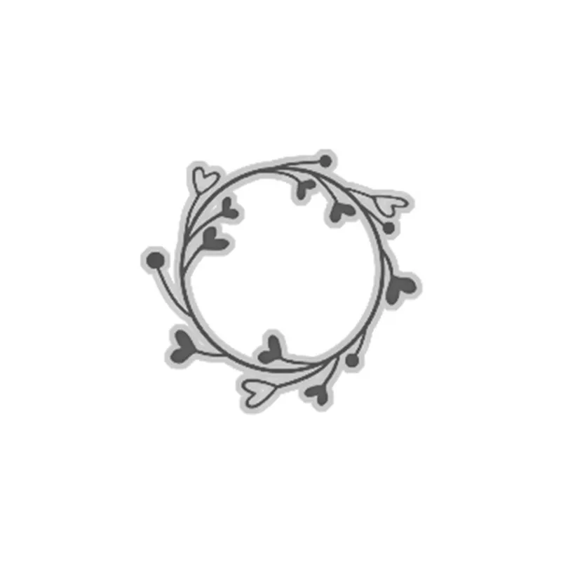 Травяное кольцо венок круг металлическая резка штампы для скрапбукинга новинка