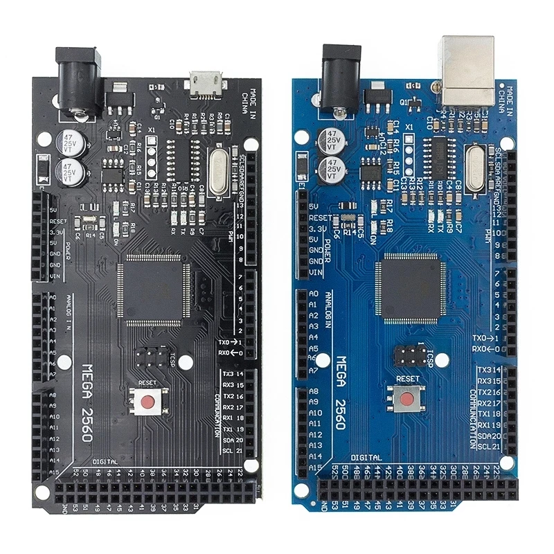 10 шт. без кабеля Mega 2560 R3 CH340G/ATmega2560-16AU MicroUSB. Совместимость с Загрузчиком (hei/lan) |