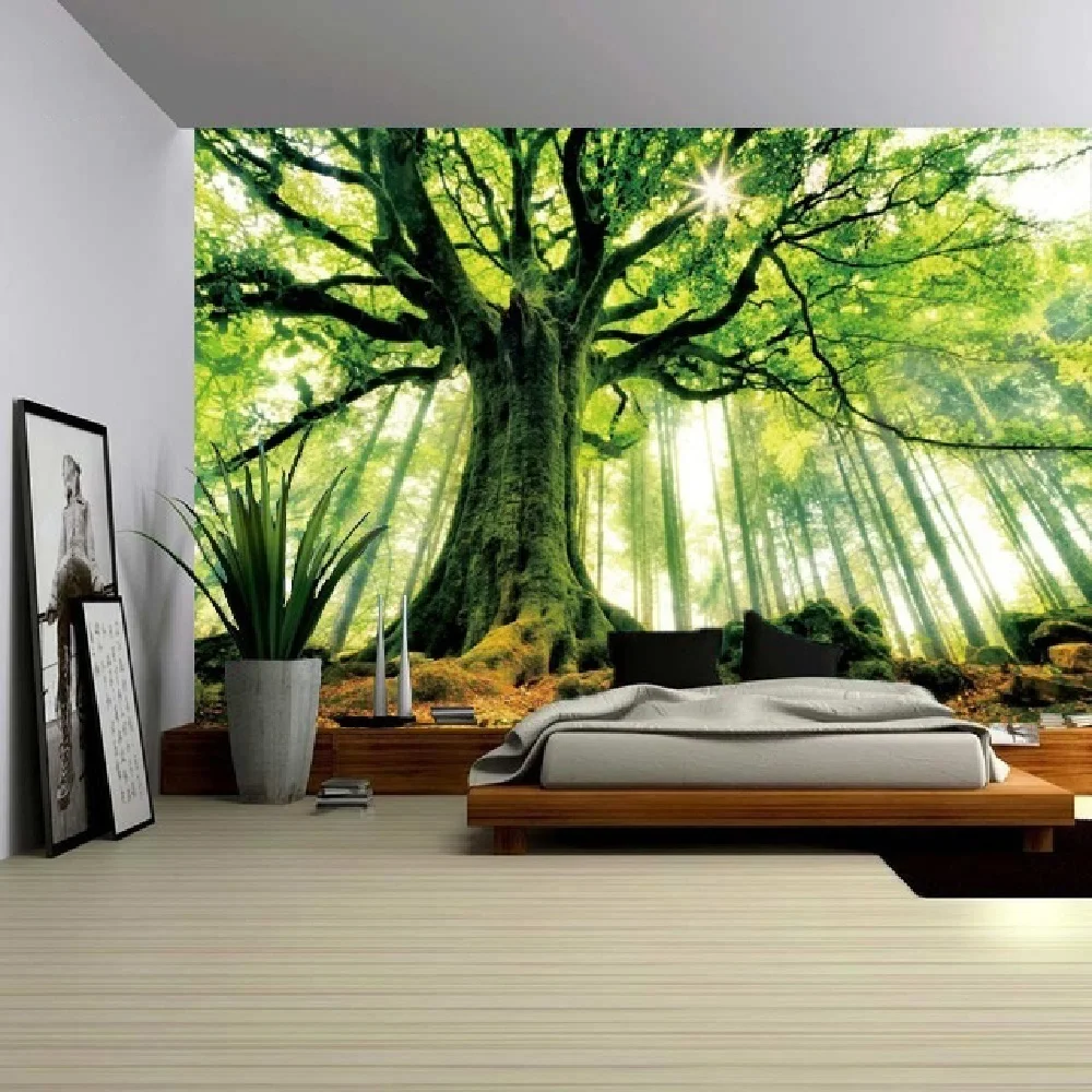 

SepYue Beautiful Natural Forest Printed Large Tapestry Hippie Hanging Bohemian Mandala Landscape bedroom Wall Art Decor