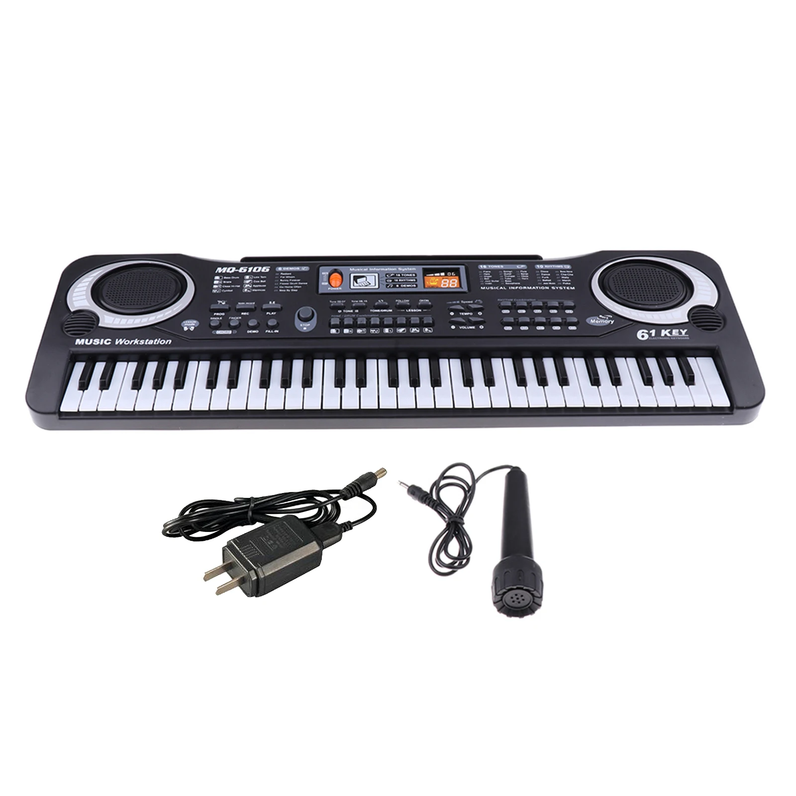 

Цифровая Музыкальная электронная клавиатура, 61 клавиша, электрическое пианино, подарок для детей
