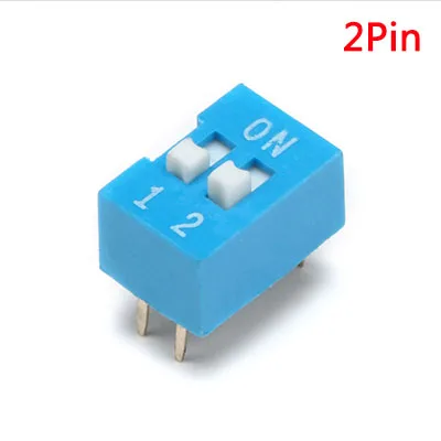 2Pin Blue 5 шт. модуль переключателя типа оснастки 1 2 3 4 5 6 7 8 бит 2,54 мм положение способ погружения переключатель переключателя синий Щелчковый выключатель переключатель циферблата выключатель - Цвет: 2Pin Blue
