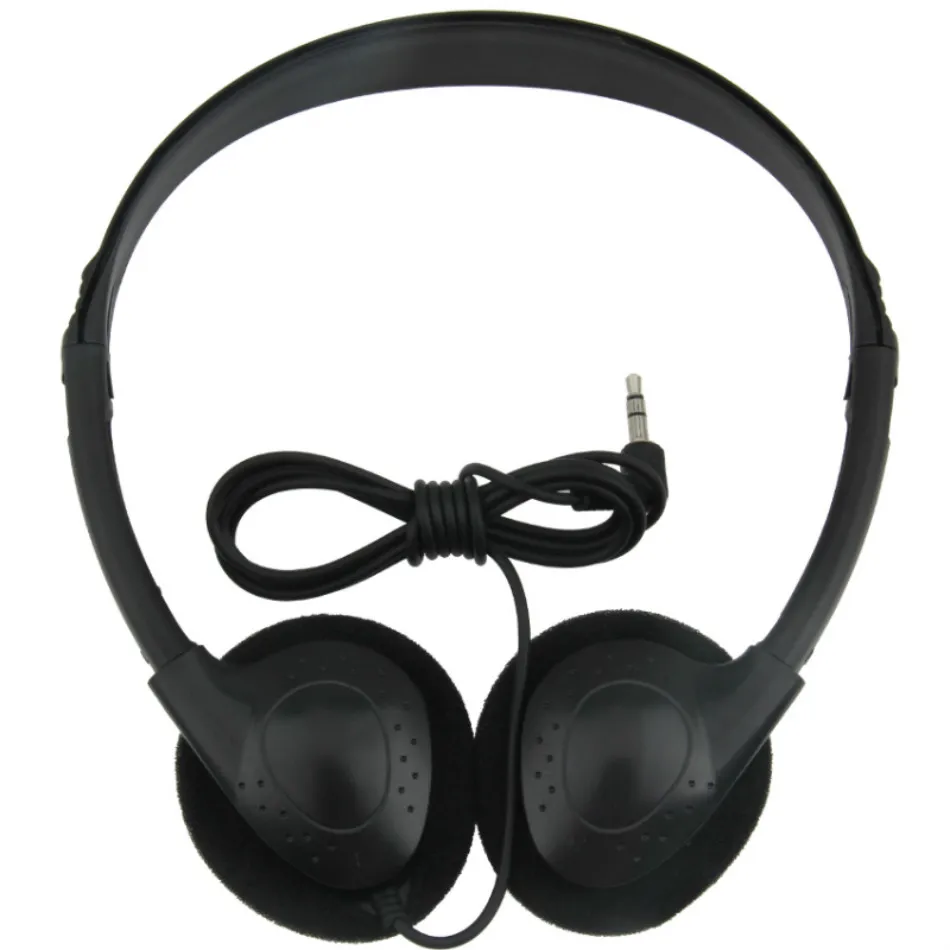 

3.5mm Disposable Wired Stereo Headsets Headphones for Smart Phone MP3/4 PC For Museum Library School Music Headset 100pcs