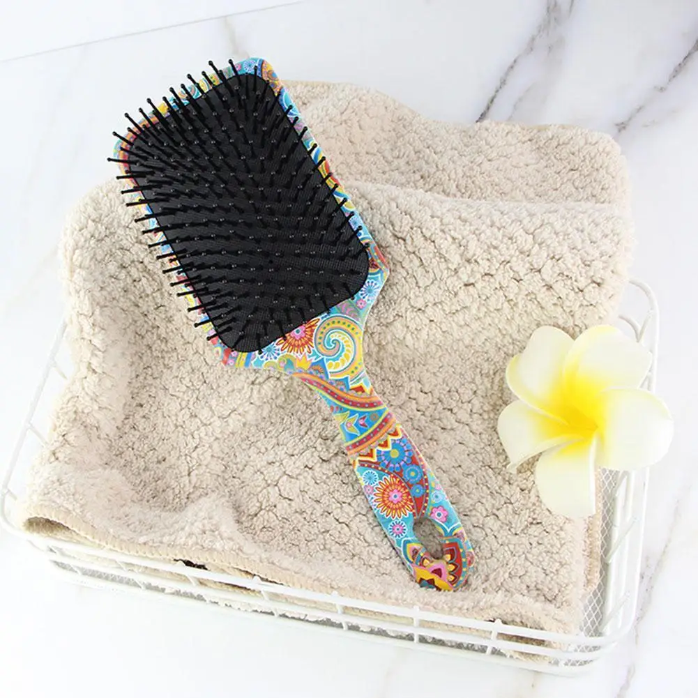 

Printed Comb Hairdressing And Smooth Hair Nylon Comb Anti-Static Tooth Air Cushion Comb Hairdressing Tool Comb
