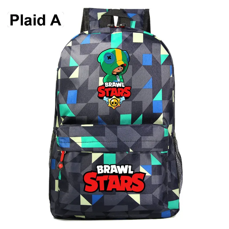 

Stars Game Buzz Leon Anime Figure Toy School Bag High Capacity Nylon Waterproof Travel Bag Cartoon Action Backpack