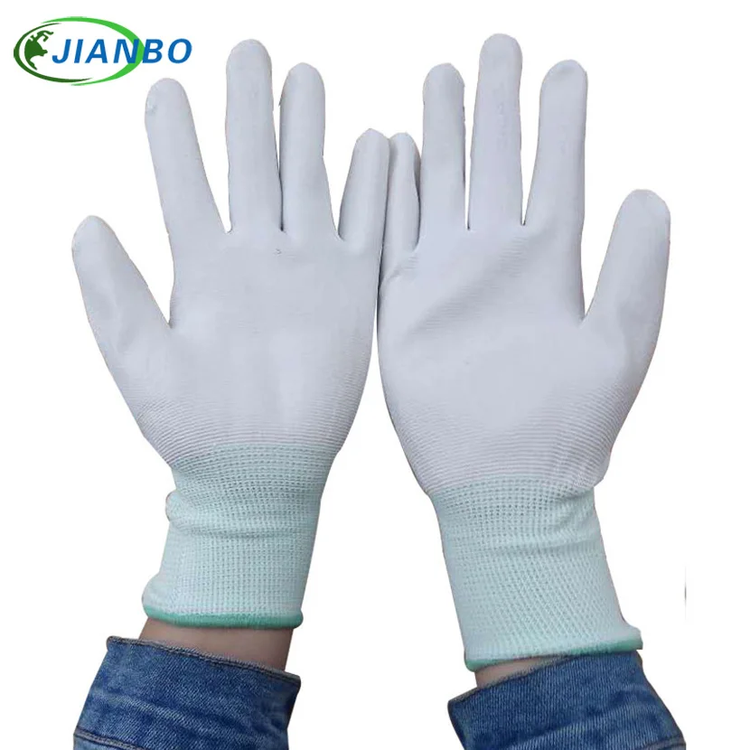 

Free Shipping 10 Pairs Anti Static ESD Safe Antistatic Gloves Electronic Working Gloves PU Coated Antiskid For Finger Protection
