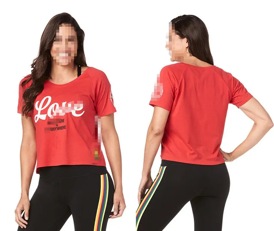 Подходит для фанки летние топы Спортивная футболка бега женская одежда модные