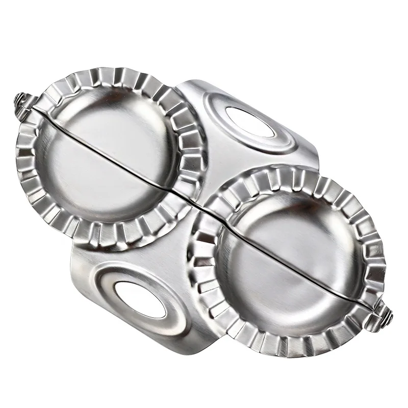

Kitchen Dumpling Mould Dough Press DIY Pastry Maker Mold Steel Kichen Accessories Kitchen Tools Double End Dumpling Mold