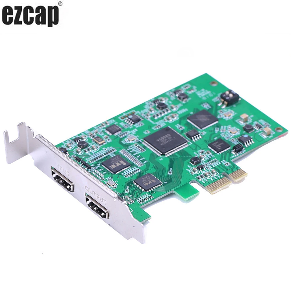 EZCAP PCIE PCI Express HDMI    1080p 60pfs  PS4 OBS Wirecast VMix     TV Loop Out