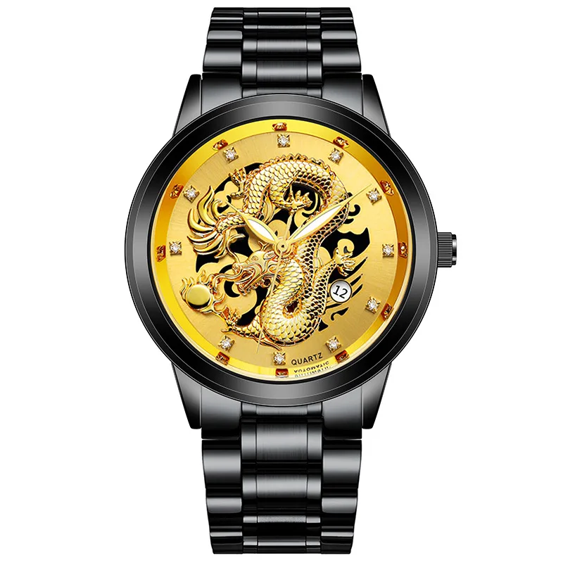 

A161 New Three stitches Fashion Men Top Brand Gold Sport Wristwatches Self wind Automatic Mechanical Calendar steel Watch Cloc