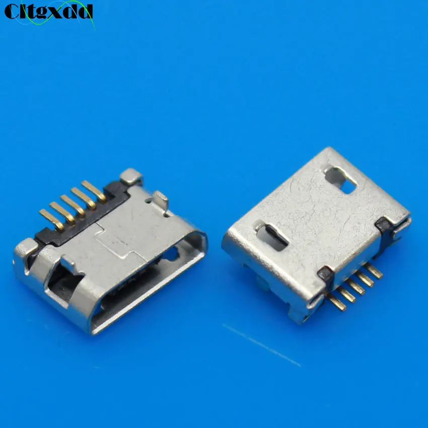 1 шт. разъем Micro USB Cltgxdd 5 Pin плоский штекер DIP зарядный порт для Samsung Lenovo Huawei ZTE HTC
