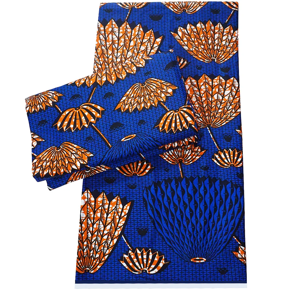 

Нигерия, Анкара, принт, настоящий воск, высокое качество, женское платье, 6 ярдов