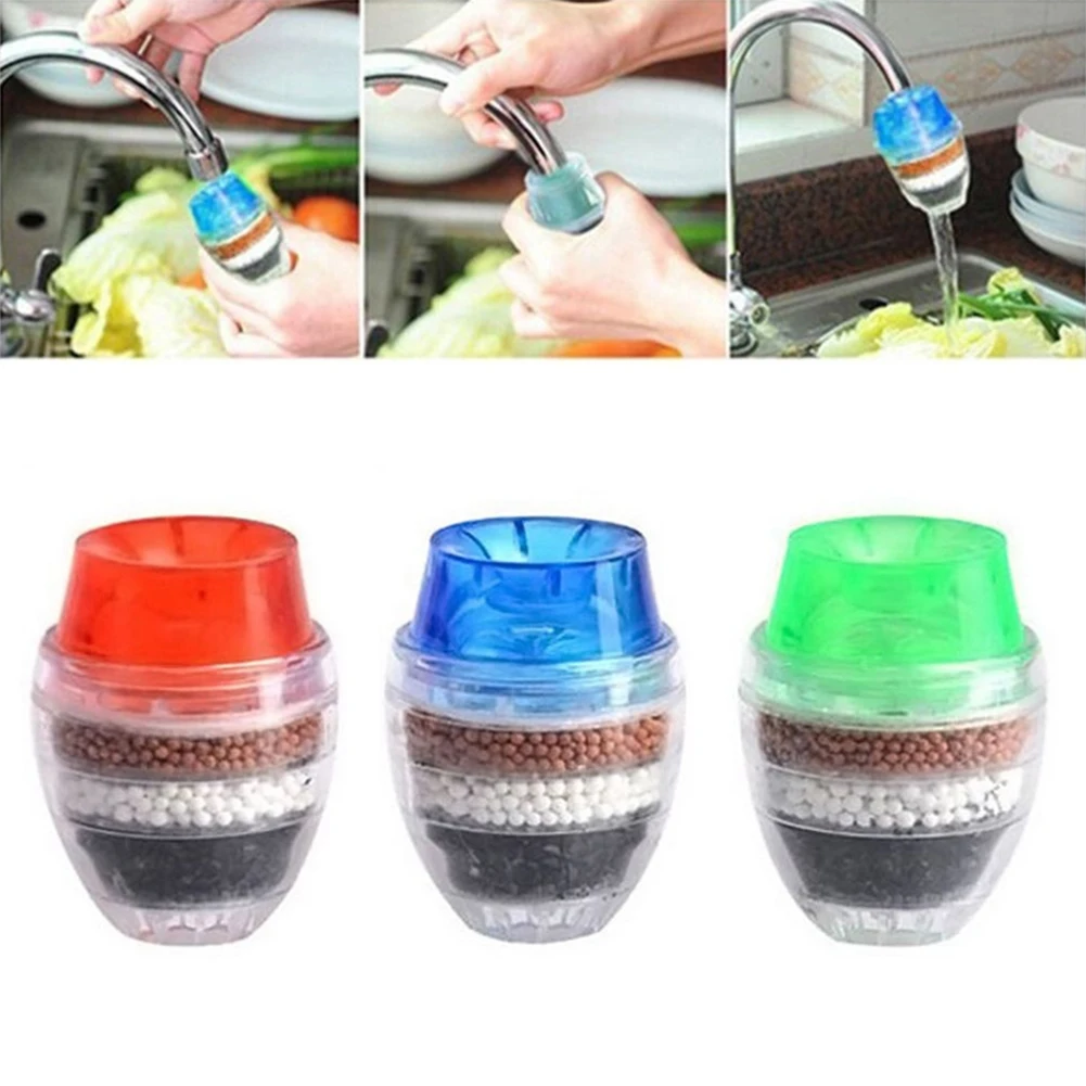 

Mini Home Keuken Nuttig Kraan Tap Waterzuiveraar Actieve Kool Water Filter Activated Carbon Tap Waterzuiveraar Willekeurig