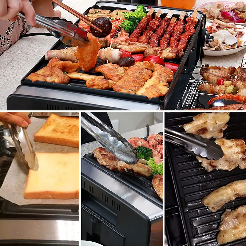 commercial electric grills griddles electric grill large capacity grilling machine household no smoke barbecue pits korean type free global shipping